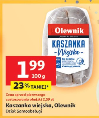 Kaszanka wiejska Olewnik promocja