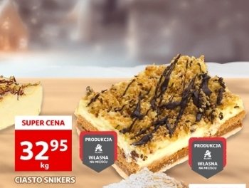 Ciasto snickers Auchan promocja