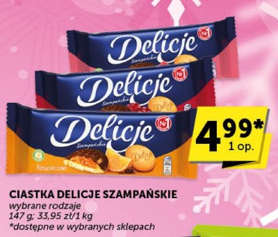 Ciastka Delicje szampańskie promocja w ABC