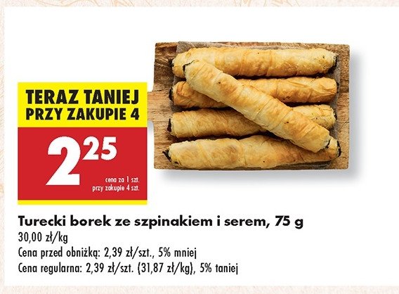 Borek ze szpinakiem i serem promocja w Biedronka