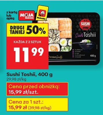 Sushi Toshii, 400 g promocja w Biedronka