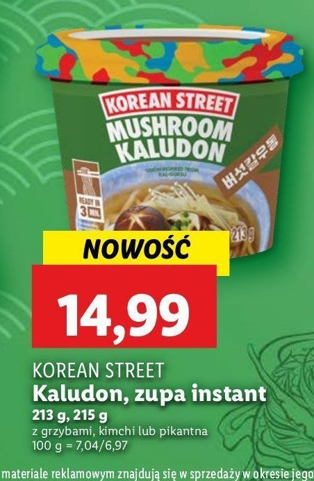 Danie kimchi kaludon Korean street promocja w Lidl