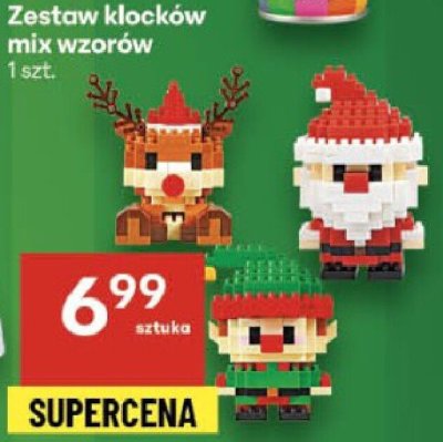 Zestaw klocków mix wzorów promocja w Delikatesy Centrum