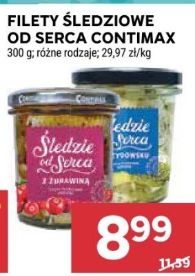Filety śledziowe od serca contimax promocja w Stokrotka