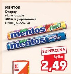 Dropsy strong mint Mentos classic promocja