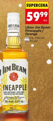 Likier Jim Beam Pineapple 0,7 l promocja w Biedronka