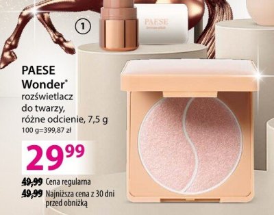 Rozświetlacz Paese Wonder rozświetlacz do twarzy, różne odcienie, 7,5 g promocja w Hebe