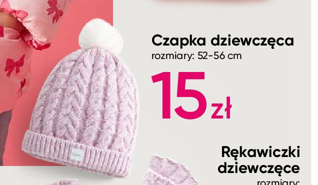 Czapka dziewczęca promocja