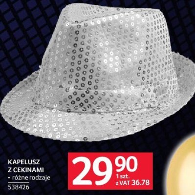 Kapelusz z cekinami różne rodzaje promocja w Selgros