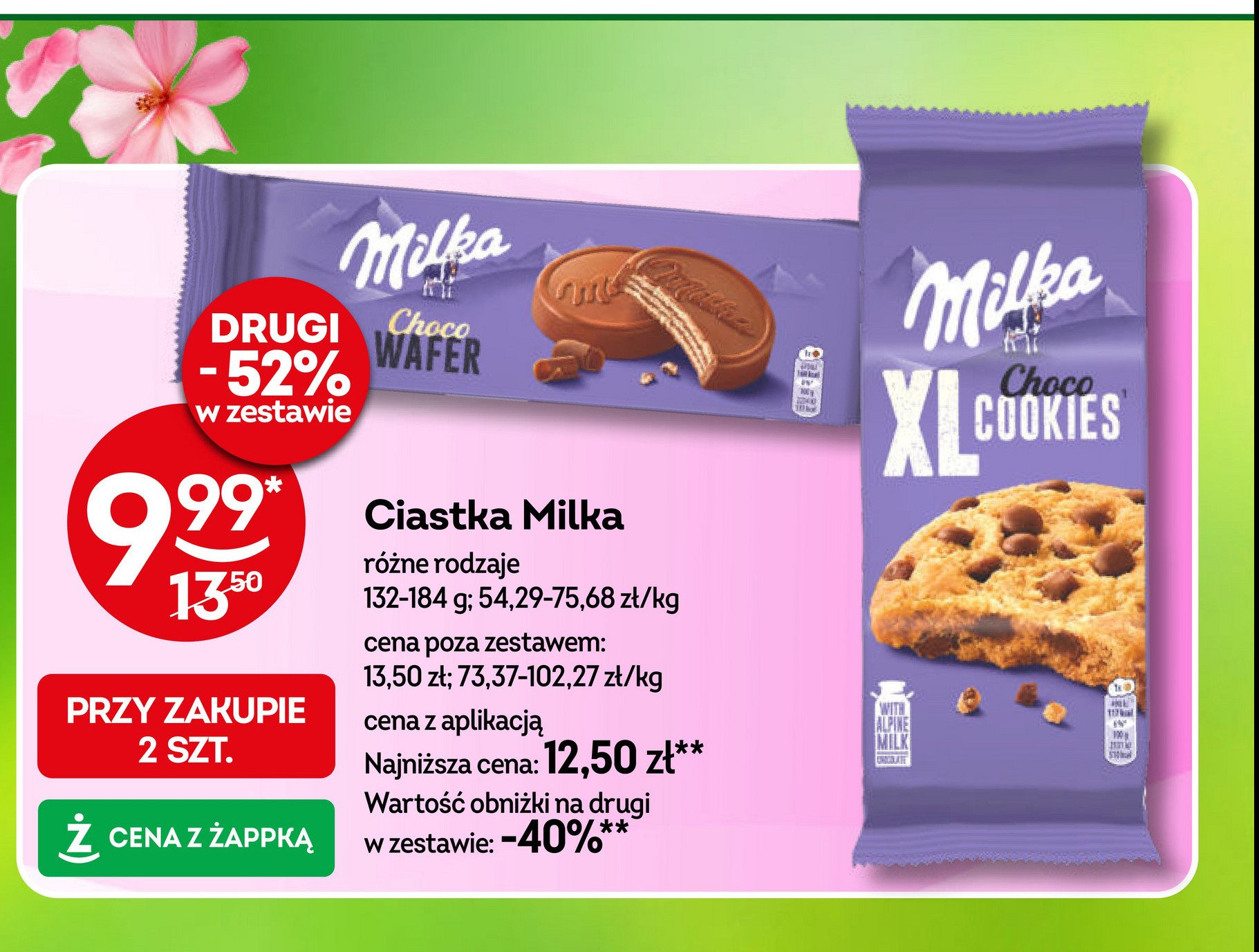 Wafelki w czekoladzie Milka chocowafer promocja w Żabka