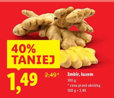 Imbir luzem promocja w Lidl