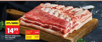 Boczek wieprzowy bez żeberek promocja w Biedronka