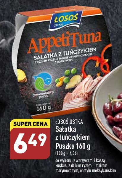 Sałatka z tuńczykiem w stylu meksykańskim z warzywami Łosoś ustka appetituna promocja