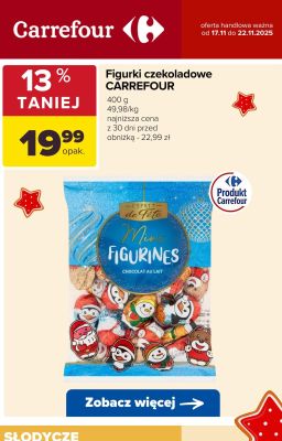 Figurki czekoladowe  promocja w Carrefour
