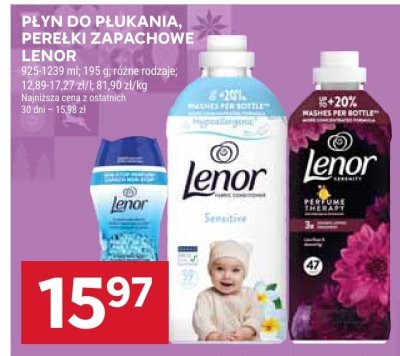 Płyn do płukania Lenor perełki zapachowe różne rodzaje promocja w Stokrotka