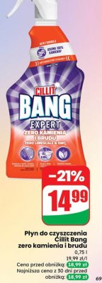 Płyn do czyszczenia Cillit Bang zero kamienia i brudu promocja w Dino