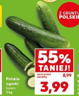 Ogórki polskie promocja w Kaufland