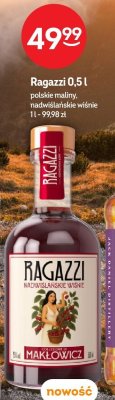 Wódka Ragazzi Polskie Maliny / Nadwiślańskie Wiśnie 0,5l promocja