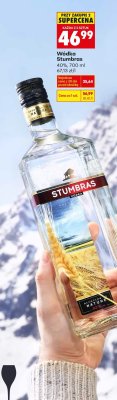 Wódka Stumbras 40%, 700 ml promocja w Biedronka