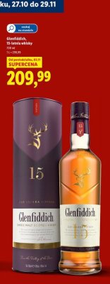 Whisky Glenfiddich 15-letnia promocja w Lidl