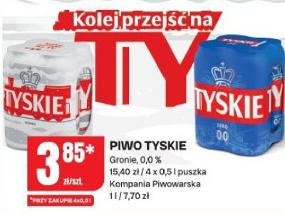 Piwo Tyskie Gronie promocja w Chorten
