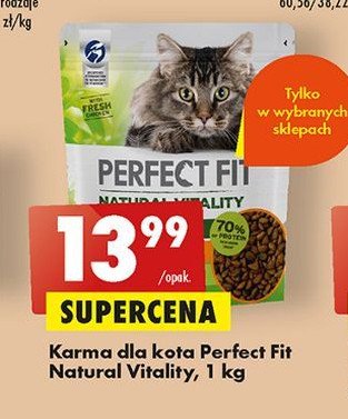 Karma dla kota adult 1+ kurczak Perfect fit promocja