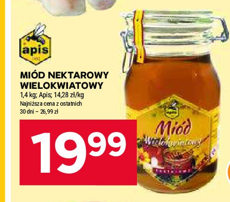 Miód wielokwiatowy Apis miody polskie promocja