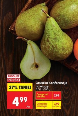 Gruszka Konferencja na wagę promocja w Biedronka
