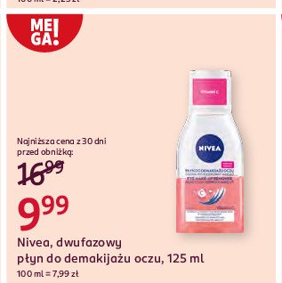 Płyn dwufazowy pielęgnacyjny do demakijażu oczu Nivea visage demakijaż promocja w Rossmann