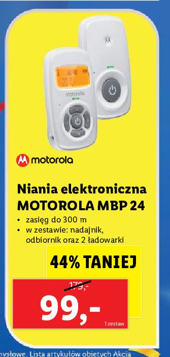 Niania elektroniczna mbp24 Motorola promocja
