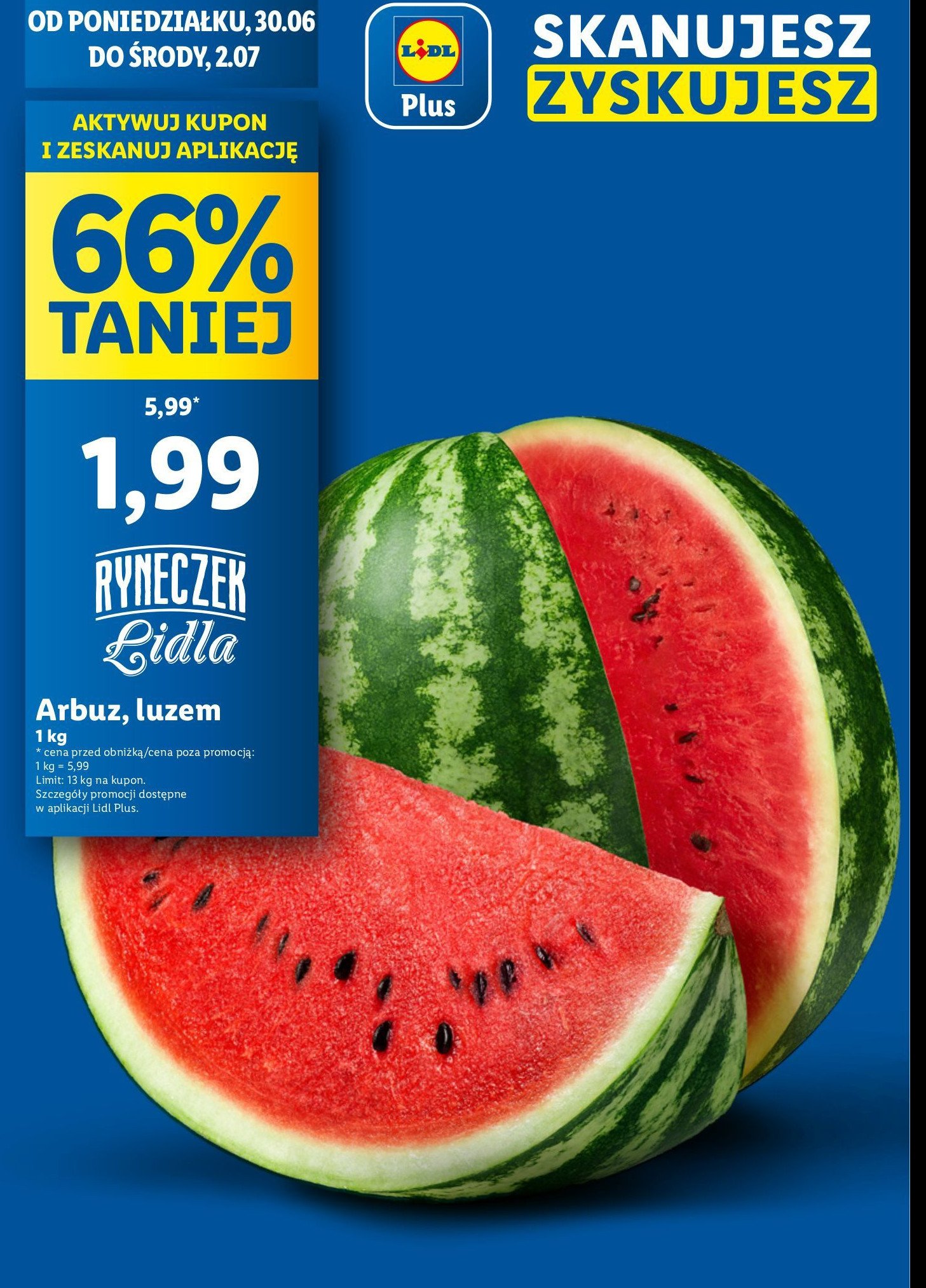 Arbuz promocja w Wafelek