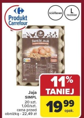 Jaja SIMPL promocja w Carrefour