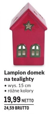 Lampion domek na tealighty promocja w Makro