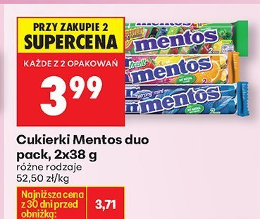Cukierki duo pack, 2x38 g promocja w Biedronka