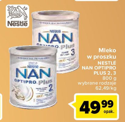 Mleko 2 Nestle nan optipro plus promocje
