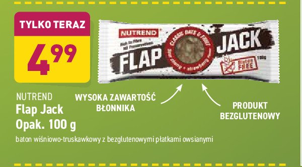 Baton wi艣niowo-truskawkowy Nutrend flap jack promocja