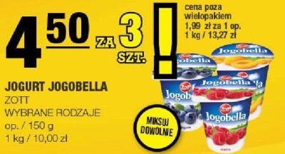 Jogurt Jogobella Danone promocja w SPAR