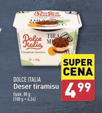 Deser tiramisu Dolce italia promocja w Aldi