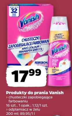 Chusteczki zapobiegające farbowaniu promocja w Netto