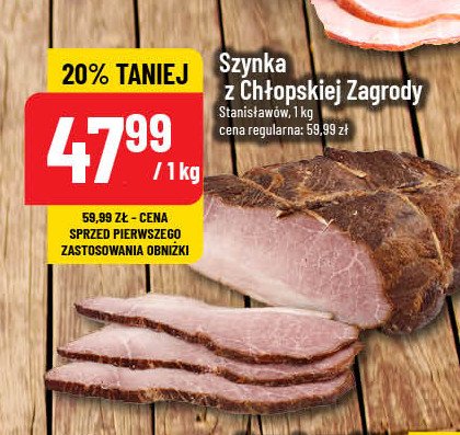 Szynka z chłopskiej zagrody Stanisławów promocja w POLOmarket