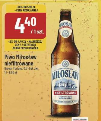 Piwo Miłosław promocja w POLOmarket