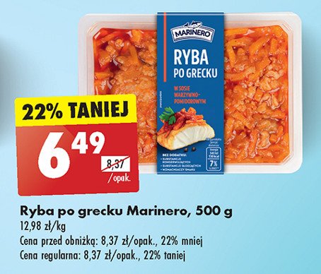 Ryba po grecku Marinero promocja