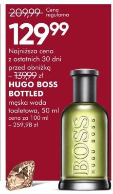 Perfumy HUGO BOSS BOTTLED męska woda toaletowa promocja w Super-Pharm