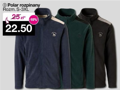 Polar rozpinany męski promocja w Woolworth