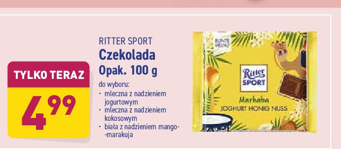 Czekolada biała kokosowa Ritter sport promocja