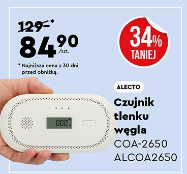 Czujnik tlenku węgla COA-2650 promocja w Biedronka