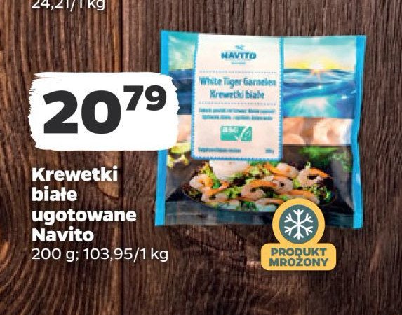 Krewetki białe Navito promocja