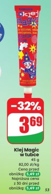 Klej Magic w tubce promocja w Dino