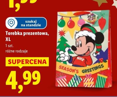 Torebka prezentowa, XL różne rodzaje promocja w Lidl