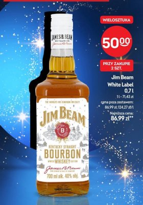 Whisky Jim Beam White Label Kentucky Straight Bourbon 0,7l promocja w Żabka